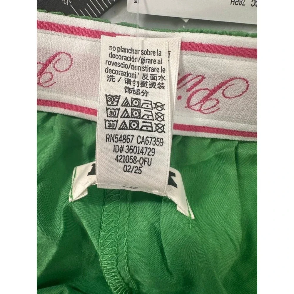 PINK Victoria's Secret Green Tencel Lyocell Boxer Pajama Shorts Medium NWT